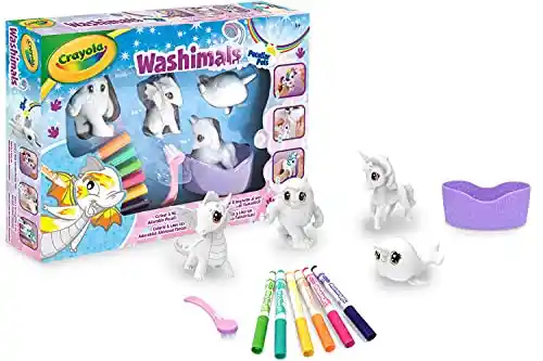 Playset Peculiar, Pintar y Lavar, Dragon Y Unicornio, Set Actividad Color y Lavado con 4 Cachorros con Bañera.