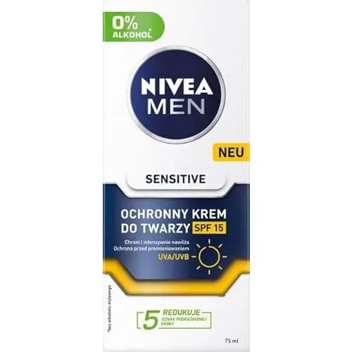 Crema facial Nivea Men Sensitive SPF15 UVA/UVB