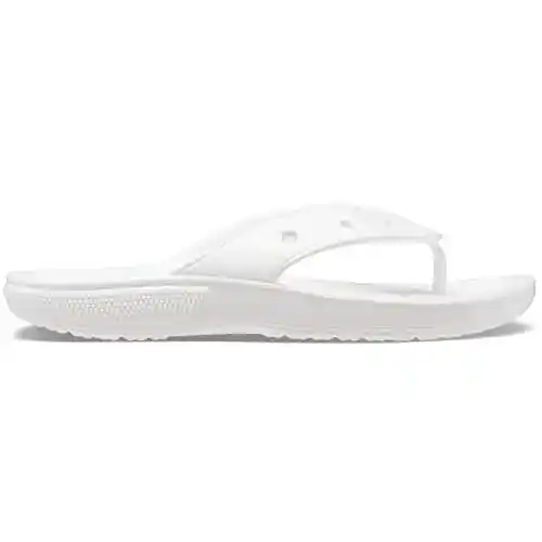 Crocs Classic Crocs Flip, Sandalias flip-flop Unisex adulto, Blanco, 41/42 EU