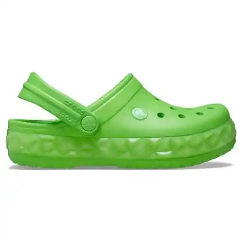 Crocs Crocband Clog T, Zuecos Unisex niños, Verde (Geo Glow Band Green Slime), 22/23 EU