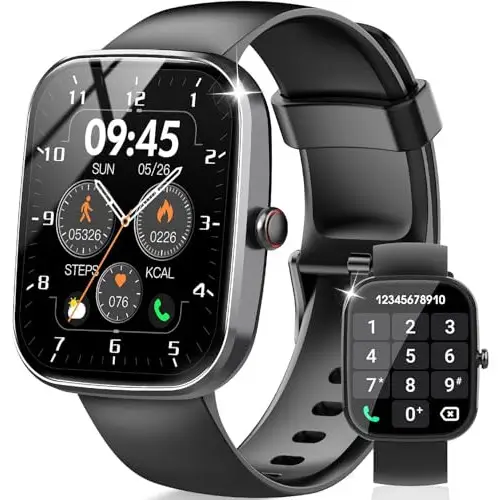 Csasan Reloj Inteligente Hombre Mujer, 1.91" Smartwatch con Llamadas Bluetooth, 113+ Deportivos Modos Smart Watch con Podómetro/Pulsómetro/Monitor de Sueño, IP68 Pulsera Actividad Android iOS