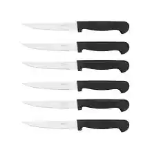 Cuchillos de acero inoxidable Pack x6