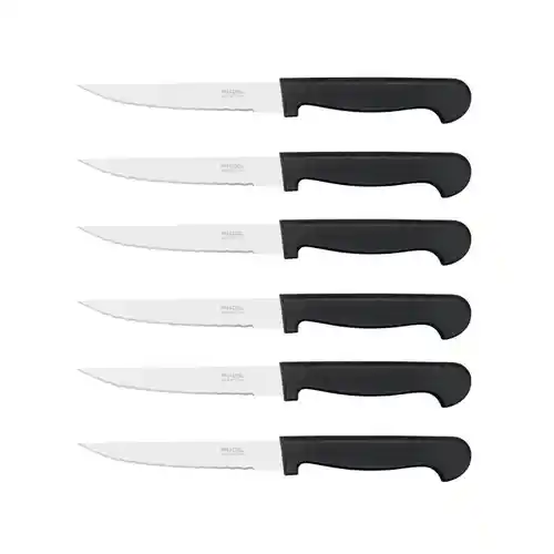Cuchillos de acero inoxidable Pack x6