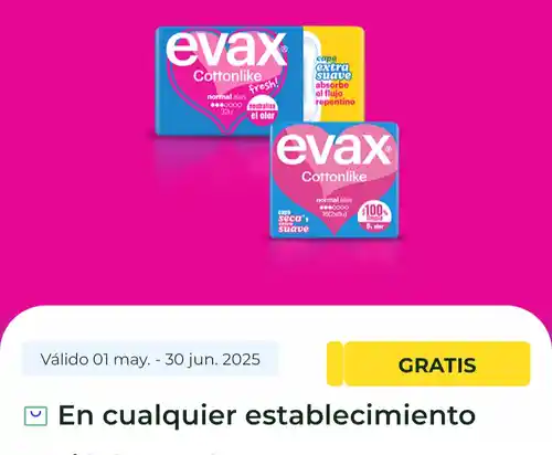 Cupón Descuento Evax GRATIS | La Cuponera