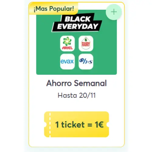 1 ticket = 1€ - La cuponera