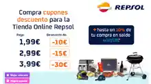 Cupones descuento Repsol Tienda Online