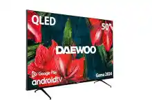 Daewoo D50DM55UQPMS QLED Android TV 50 Pulgadas 4K HDR, Dolby Vision & Dolby Atmos, Chromecast Built In, Mando Bluetooth con Google Assistant Integrado