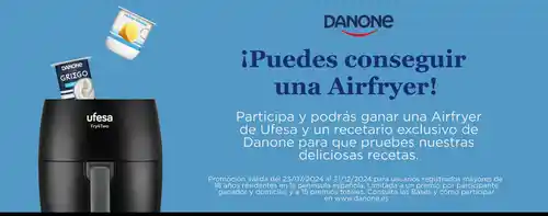 DANONE SORTEA UNA FREIDORA DE AIRE