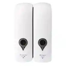 2x300ml Dispensador de Jabón de Pared, Ducha, Champú, Loción, Espacio para Baño Cocina Hotel.