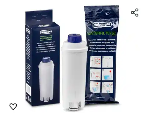 DeLonghi DLS C002 De flujo directo Blanco - Filtro de agua (950 g, 73 x 38 x 165 mm)