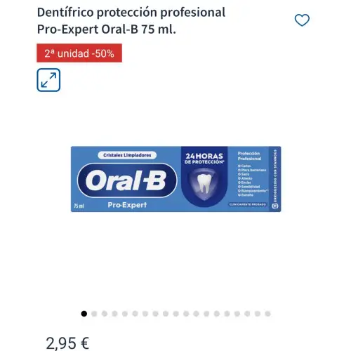 Dentífrico Oral B gratis en Carrefour (cuentas seleccionadas)