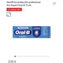 Dentífrico Oral B gratis en Carrefour (cuentas seleccionadas)