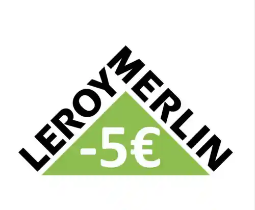 Descuento 5 € en Leroy Merlín por compras superiores a 50 € (Descuento por compra)