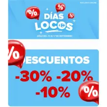 Días locos. Descuentos en Carrefour online (15/9-17/9)