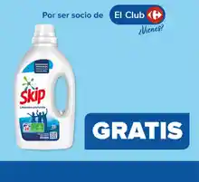 Detergente skip 24 lavados gratis, por compras