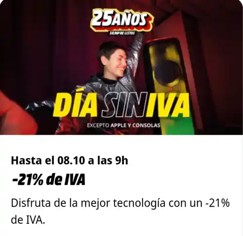 Día sin IVA - MEDIAMARKT