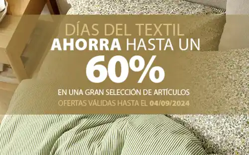Días del textil en JYSK - hasta 60% descuento