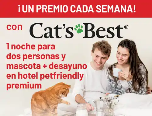 Disfruta de 1 noche para 2 en hotel Ruralka Pet Friendly Premium con Cat's Best (Sorteo por compra)