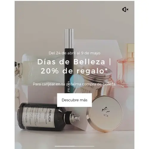 -20% Disfruta los Días de Belleza con beneficios exclusivos en el Corte inglés