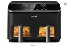 Doble Coosori Freidora de Aire con Doble Cesta 8,5L