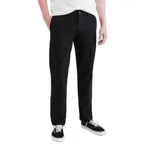 Dockers Smart 360 Flex California Khaki Slim Casual Chinos, Color Negro, 34W / 36L Hombres