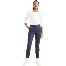 Dockers Weekend Chino Skinny Fit, Tall, Pantalones para Mujer, Navy Blazer 26