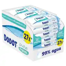 Dodot Toallitas Aqua Pure para Bebé, 1.296 Toallitas, Ayuda a restaurar el pH natural de la piel, 99% agua