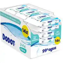 Dodot Toallitas Pure Aqua para Bebé, 99% Agua, 672 Toallitas, 14 Paquetes (14 x 48) de Toallitas para Bebé - AliExpress
