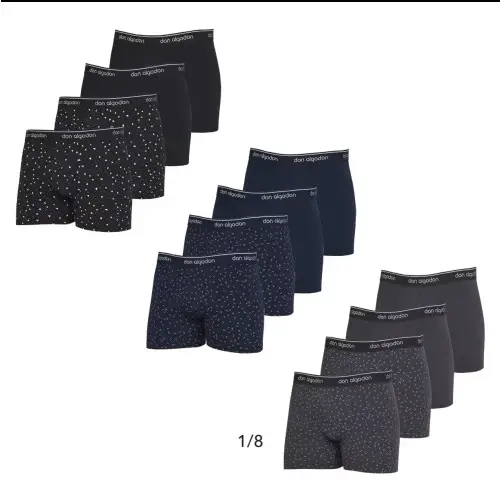 Don Algodon Pack 12 Bóxers Hombre XXL