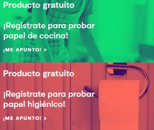 Dos productos para probar en Home Tester Club. Papel de cocina e higiénico