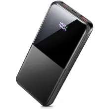 Power Bank 10000mAh, Batería Externa Carga Rapida 22.5W PD & QC 3.0 USB C Cargador Portatil compacta con Entrada & 3 Salida.