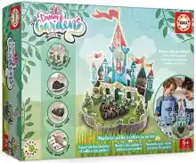 Educa - 3D Dream Garden 2in1 Castillo | Construye con Piezas de cartón a Todo Color Este Maravilloso Castillo y cultiva tu Propio jardín en casa. A Partir de 5 años (19468)
