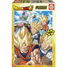 Educa - Puzzle de 500 Piezas para Adultos | Serie Dragon Ball Z. Incluye Pegamento Fix Puzzle. A Partir de 11 años (18216)