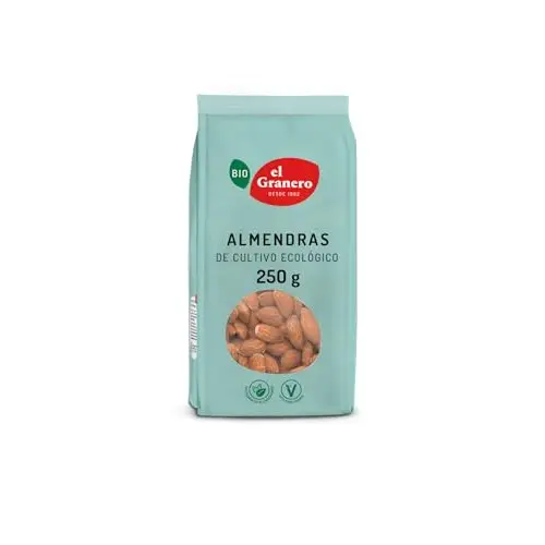 El Granero Integral - Almendras BIO - 250 g - Alto Contenido en Nutrientes - Mejoran la Salud Ósea y Cardiovascular - Propiedades Energéticas y Calóricas - Aptas para Veganos