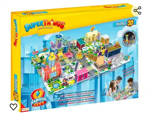 Puzzle 3D Superthings Kaboom City 2022 (Expansión) Juguetes, Multicolor, único (15532)