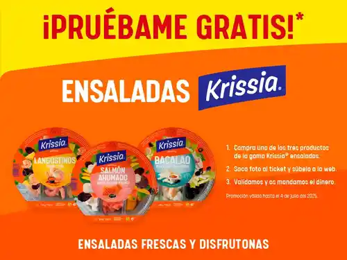 Prueba GRATIS Ensalada Krissia (Reembolso)