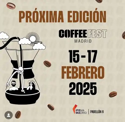 Entradas al 50% para Coffee Fest. El mayor evento del mundo del café en Madrid.
