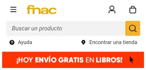 ENVÍO GRATUITO EN LIBROS EN WEB FNAC, SOLO HOY