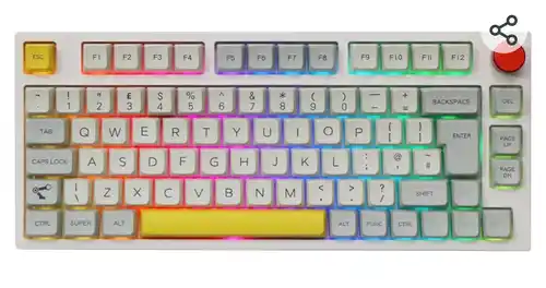 Teclado Mecánico Inalámbrico/Bluetooth/USB-C, con Iluminación RGB, Hot Swap, Teclas Multimedia, y Compatible con PC/Mac/PS4/PS5/Xbox