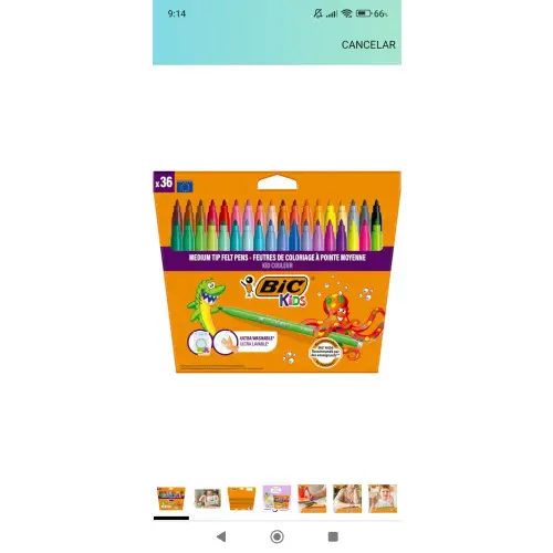 Pack 36 rotuladores BIC - Lavables