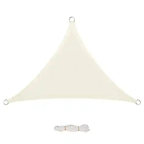 Toldo Vela de Sombra Rectangular. Protección UV para Patio,Jardín, Balcón, Exteriores