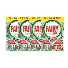 Fairy Platinum Plus All in One 160 Pastillas Lavavajillas, Pack Ahorro 2x1, en total 160 Capsulas