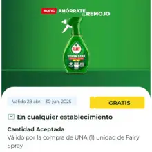 Fairy Spray GRATIS con La cuponera (Reembolso)