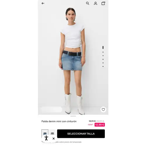 Falda midi