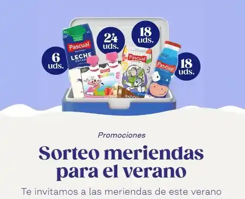 Familias Pascual regala 5 lotes de meriendas (Sorteo)