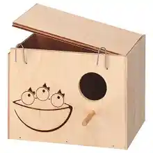 Ferplast Nido para Pájaros, Casas para pájaros, Casa en Madera FSC para Pájaros, Decoración de Exterior