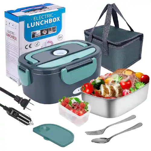 Fiambrera eléctrica de 1,5 L y 40W, con calefacción para el almuerzo