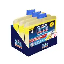 Finish Curalavajillas de limón, Cuidado para lavavajillas, aditivo para un lavavajillas limpio de residuos de grasa y cal, 250 ml ,3 Unidad ( Paquete de 1)