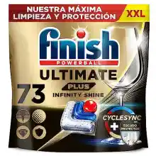 Finish Ultimate Plus Infinity Shine, Pastillas para el Lavavajillas, 73 Pastillas