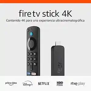 Fire TV Stick 4K de Amazon para streaming y entretenimiento en casa.